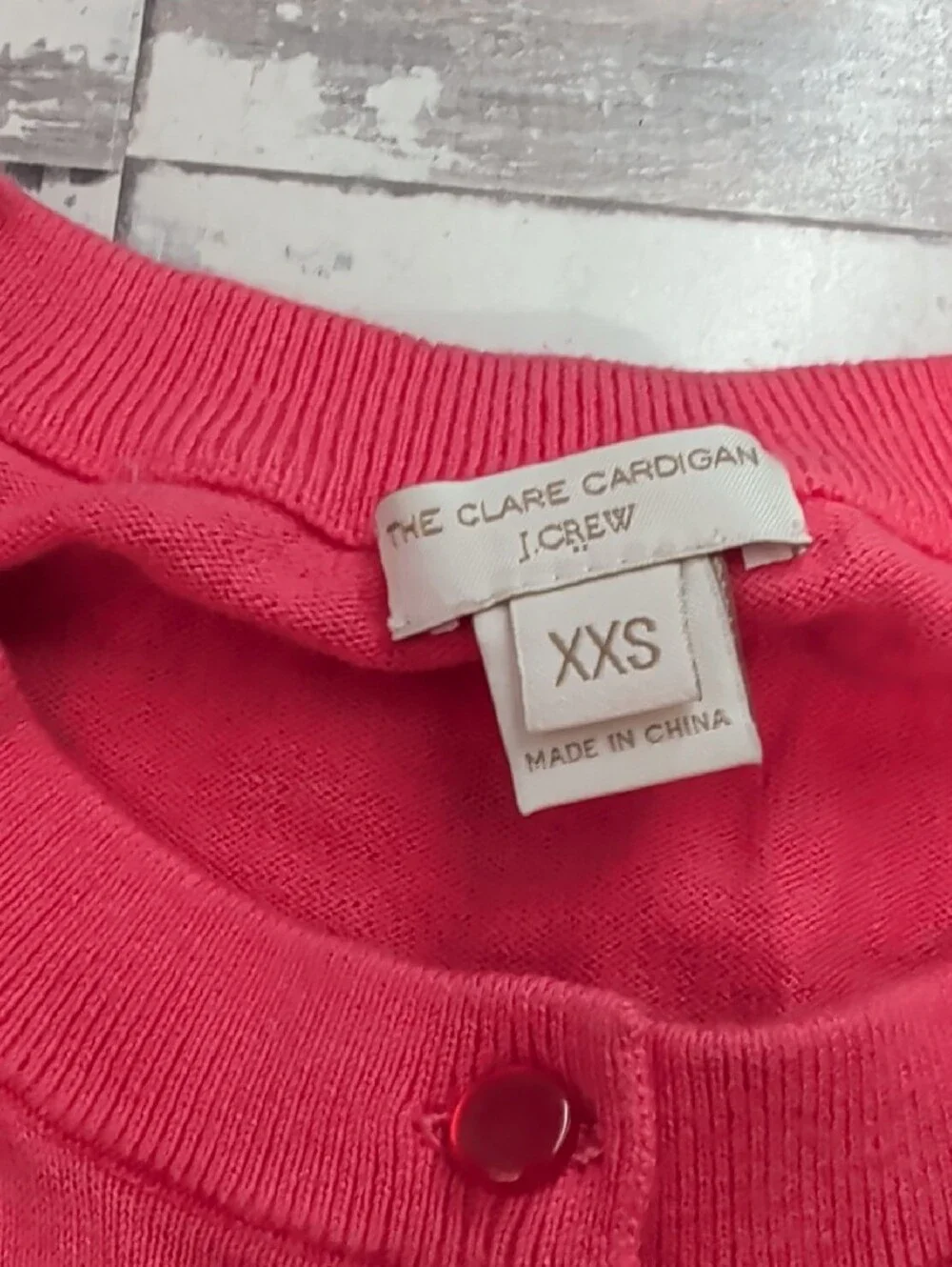 J. Crew Coral Pink Button-Front Cardigan
